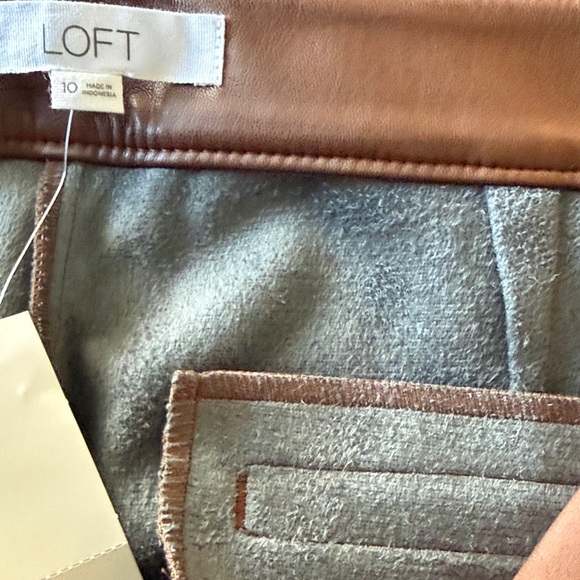 Brown Leather Flared Pants - Picture 10 of 12